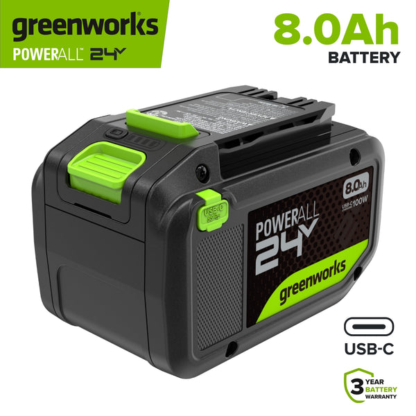 PowerAll 24V 8Ah Battery with USB-C Port
