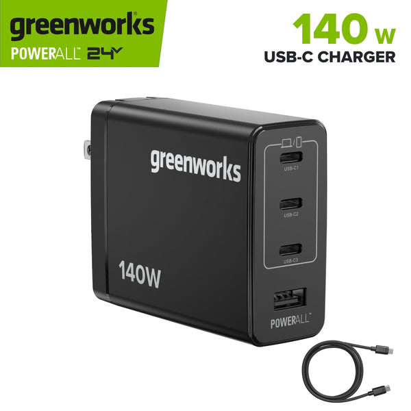 PowerAll 24V Charger Set with 140W USB-C Charger Block