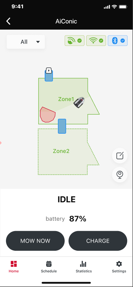 Product support app screen