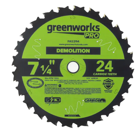 Greenworks Pro 24-tooth demolition circular saw blade