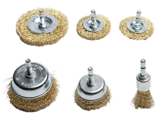 Greenworks six-piece wire brush set