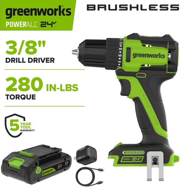 PowerAll 24V Brushless 3/8