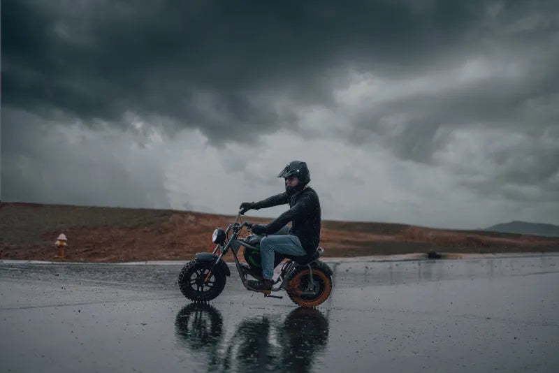 Greenworks electric mini-bike — powerful urban riding