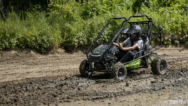 Greenworks electric go-kart — adrenaline on the track