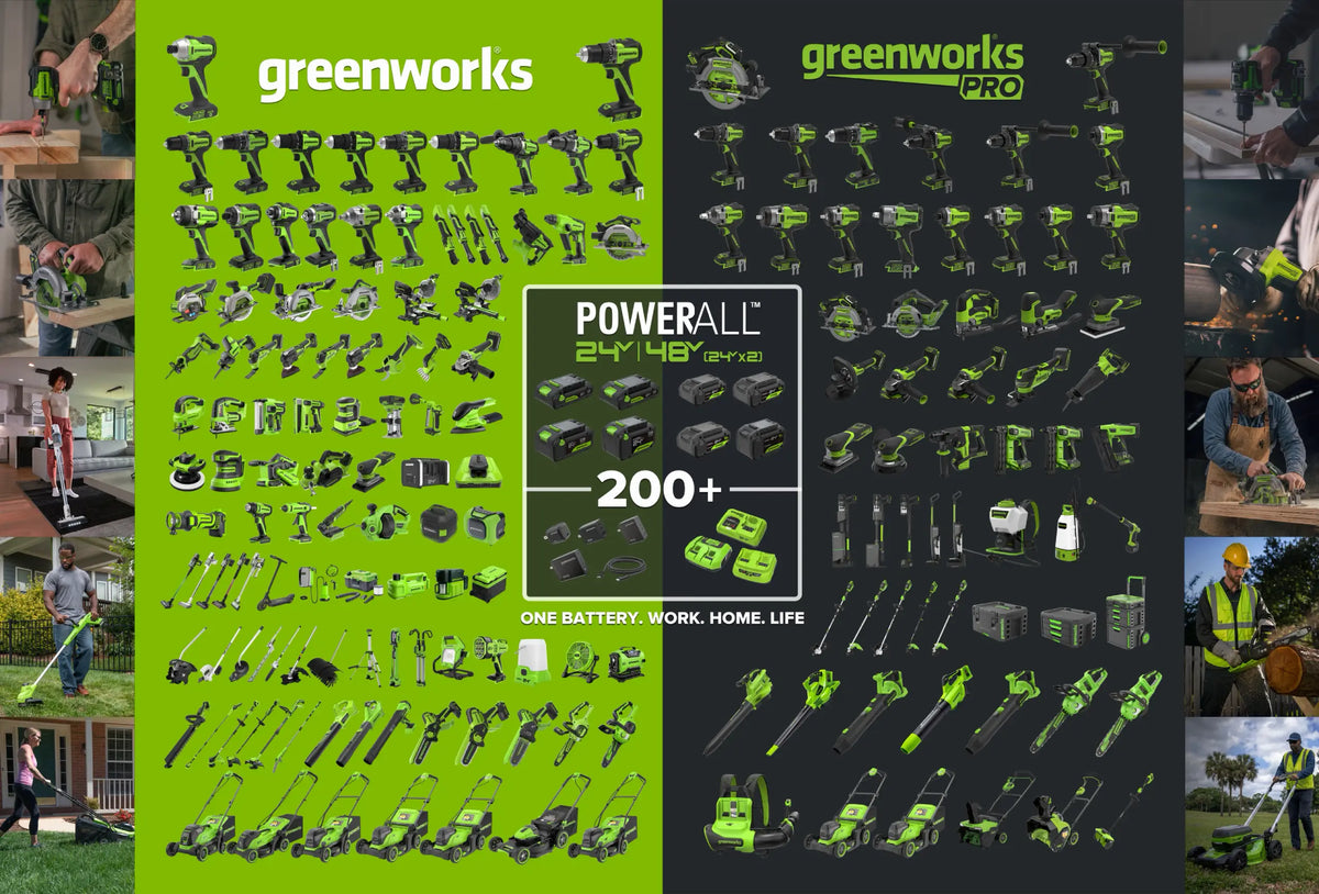 Greenworks POWERALL 24V product family