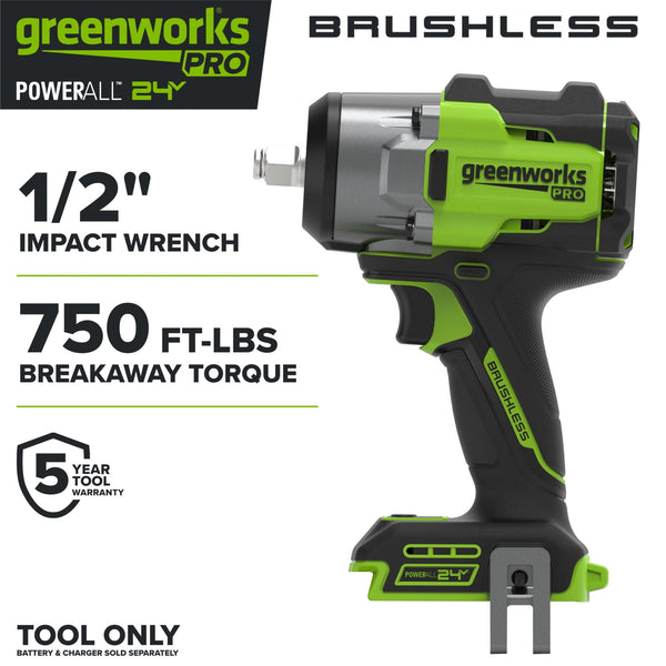 IW5800 - 24V PowerAll Pro 750 ft-lb Breakaway Torque 1/2