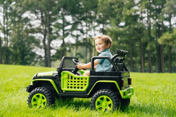 Greenworks kids ride-on car — fun for young drivers