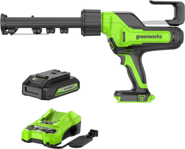 PowerAll 24V Cordless Caulk Gun with 2Ah Battery and Charger